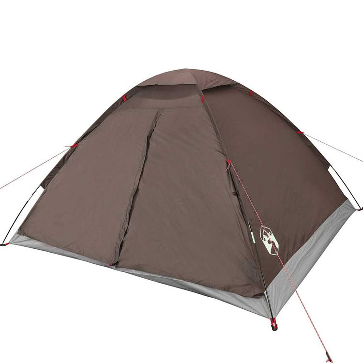 Tenda da Campeggio a Cupola per 4 Persone Marrone Impermeabile 4009637