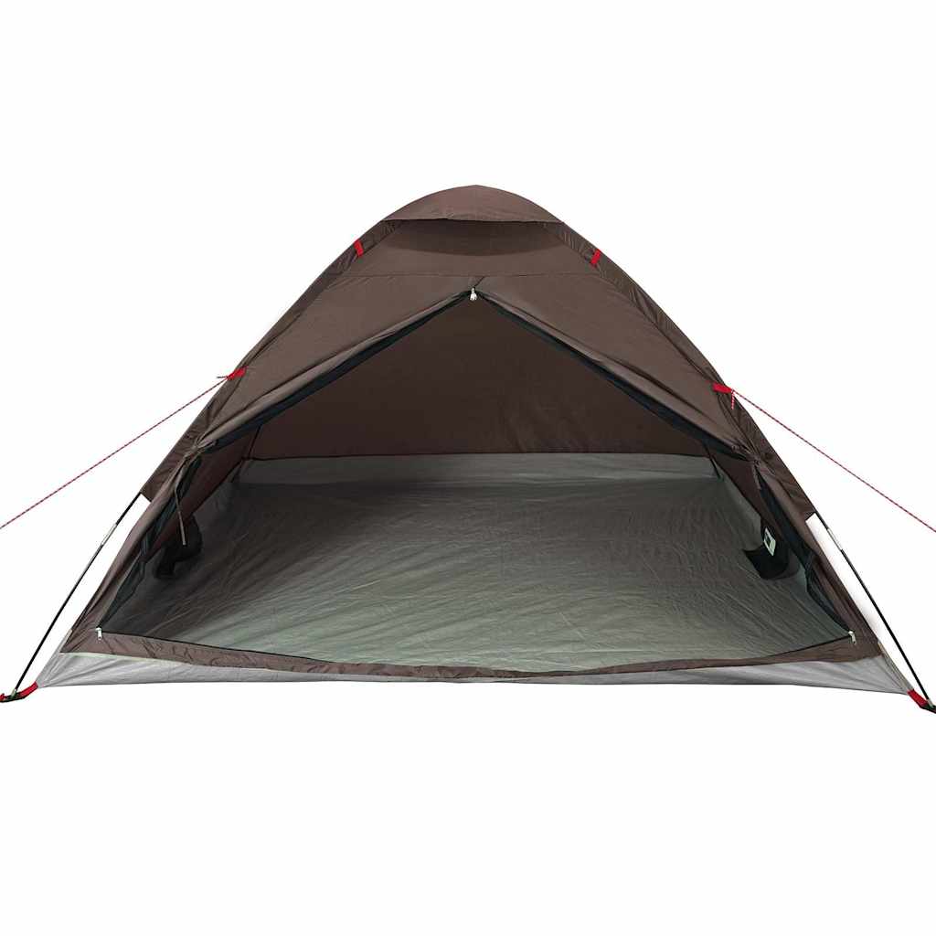 Tenda da Campeggio a Cupola per 4 Persone Marrone Impermeabile 4009637