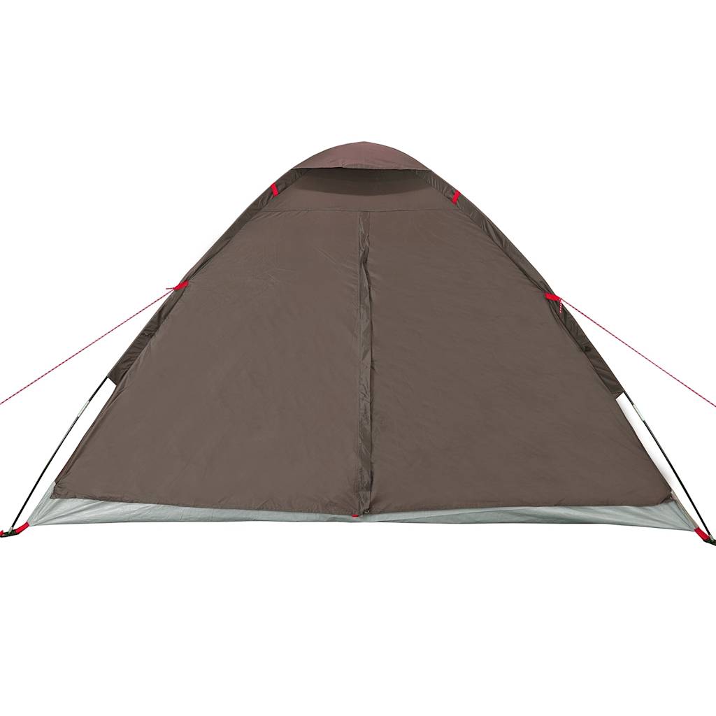 Tenda da Campeggio a Cupola per 4 Persone Marrone Impermeabile 4009637