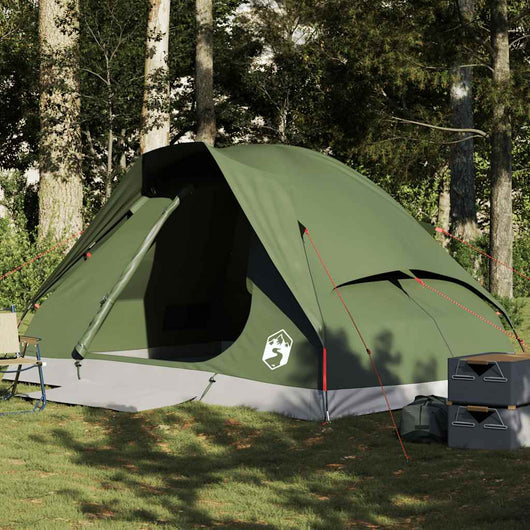 Tenda da Campeggio a Cupola 4 Persone Verde Oliva Impermeabile 4009642