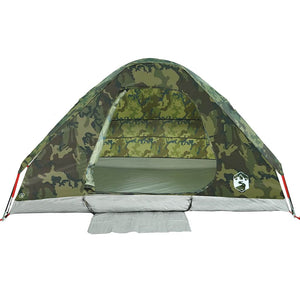 Tenda da Campeggio a Cupola 4 Persone Mimetica Impermeabile 4009644