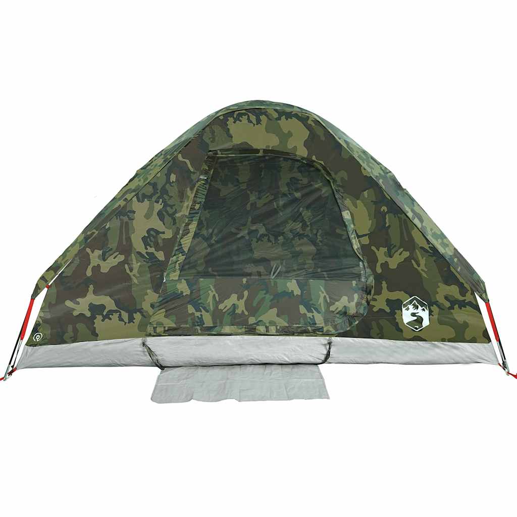 Tenda da Campeggio a Cupola 4 Persone Mimetica Impermeabile 4009644