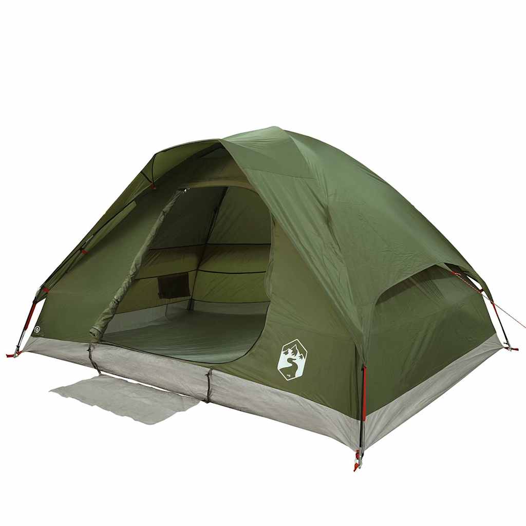 Tenda Familiare a Cupola 6 Persone Verde Oliva Impermeabile 4009645