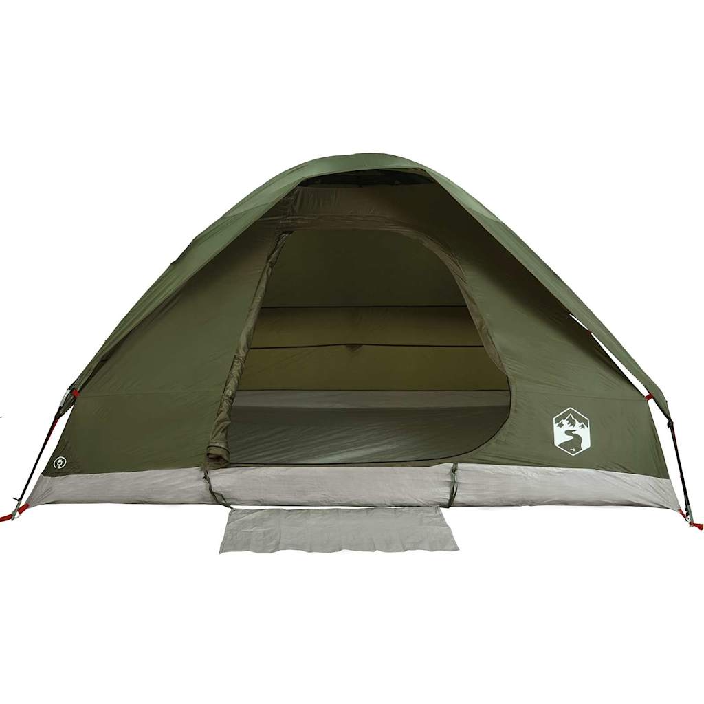 Tenda Familiare a Cupola 6 Persone Verde Oliva Impermeabile 4009645