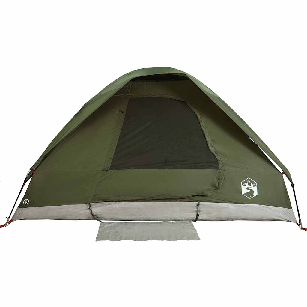 Tenda Familiare a Cupola 6 Persone Verde Oliva Impermeabile 4009645