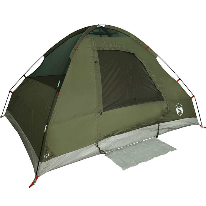 Tenda Familiare a Cupola 6 Persone Verde Oliva Impermeabile 4009645