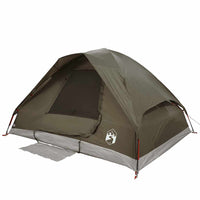 Tenda da Campeggio a Cupola per 6 Persone Marrone Impermeabile 4009646