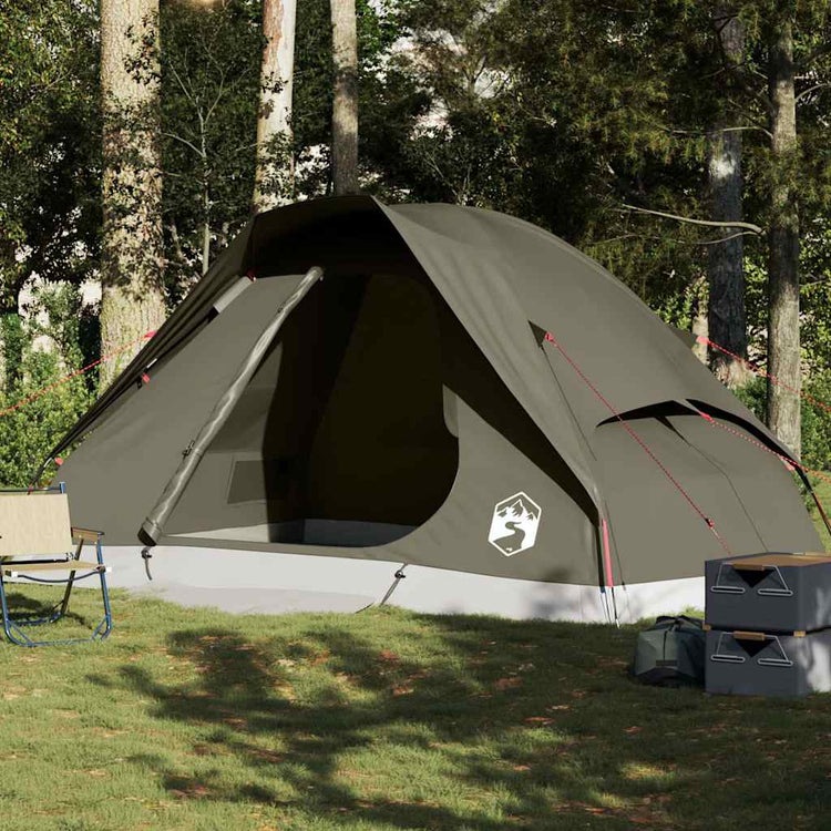 Tenda da Campeggio a Cupola per 6 Persone Marrone Impermeabile 4009646