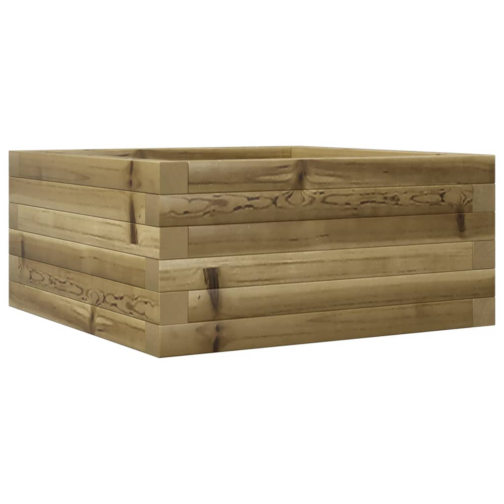 Fioriera da Giardino 50x50x23 cm in Legno di Pino Impregnato 847187