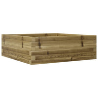 Fioriera da Giardino 70x70x23 cm in Legno di Pino Impregnato 847197