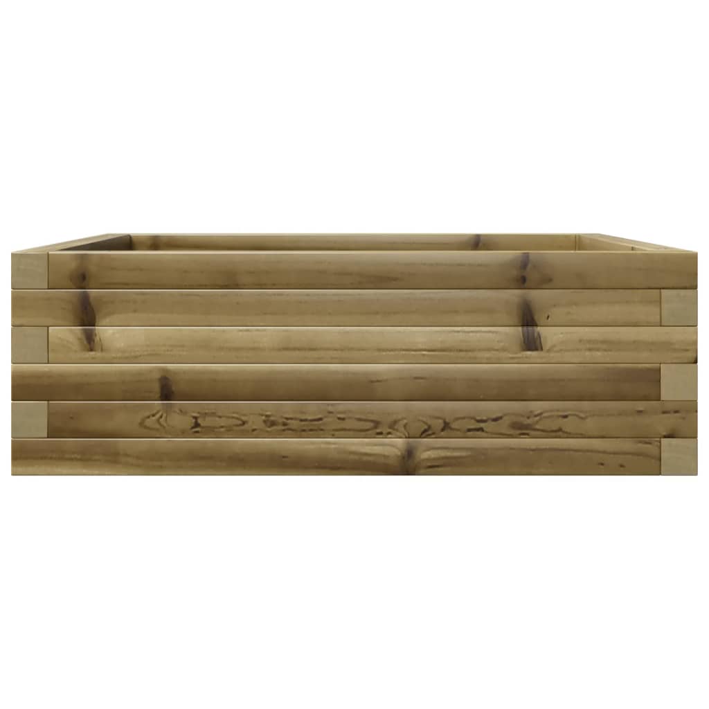 Fioriera da Giardino 70x70x23 cm in Legno di Pino Impregnato 847197