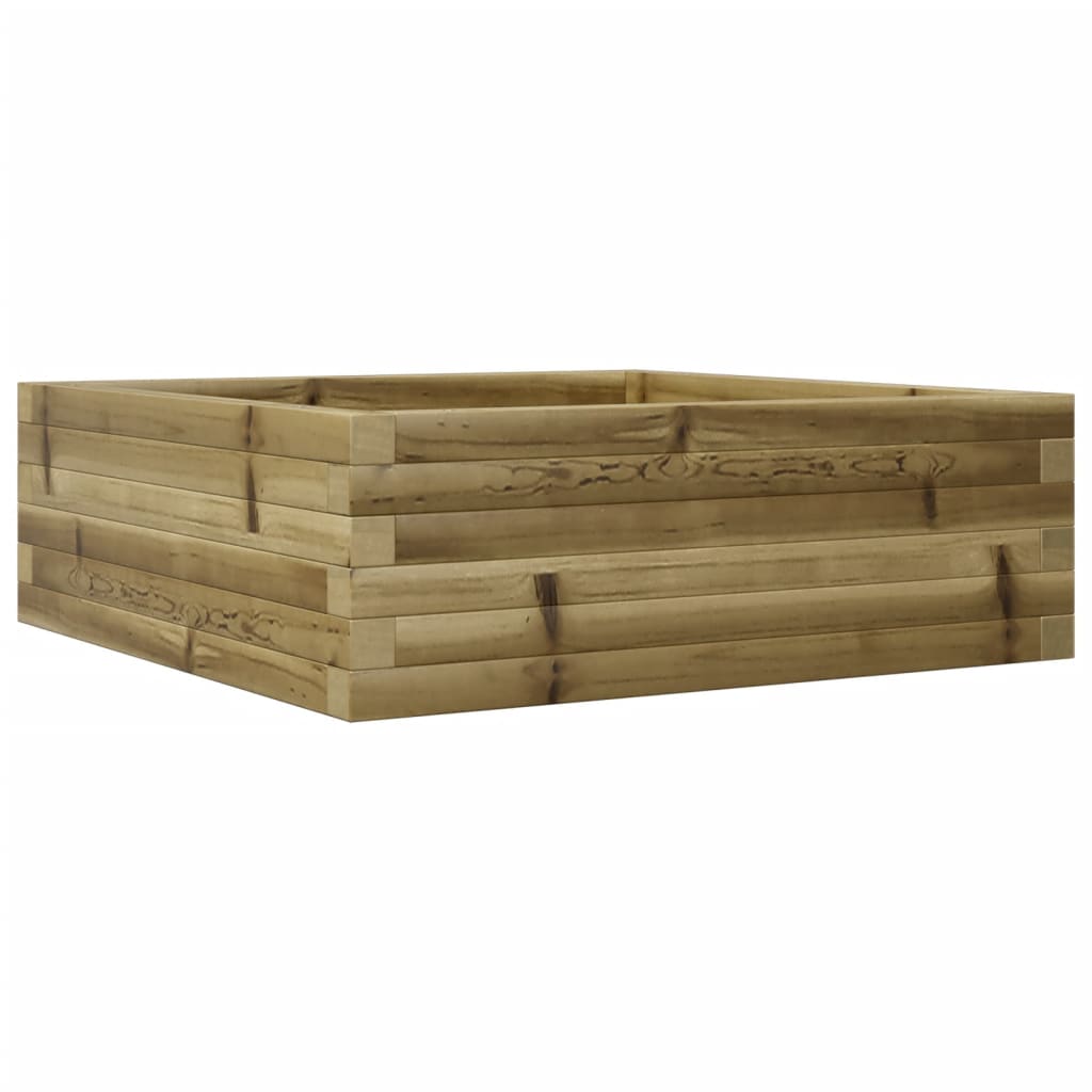 Fioriera da Giardino 70x70x23 cm in Legno di Pino Impregnato 847197