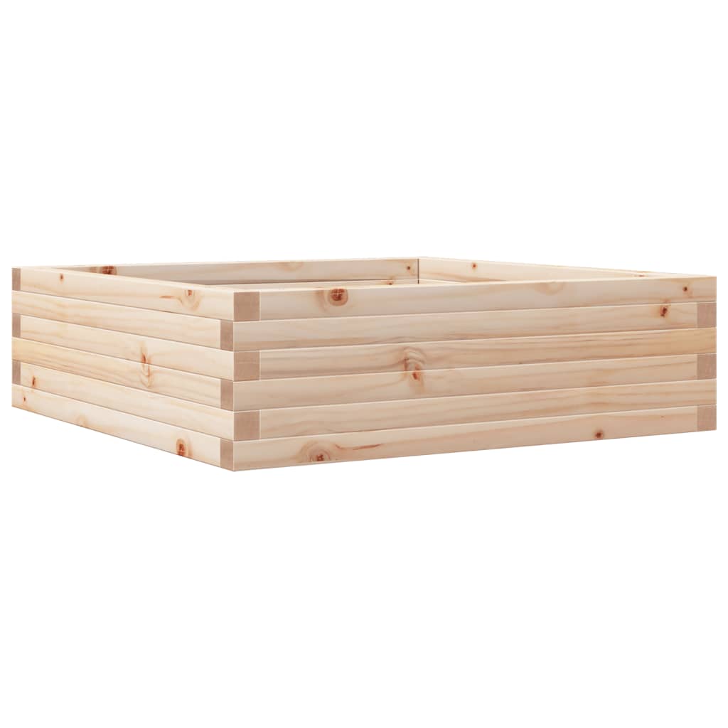 Fioriera da Giardino 80x80x23 cm in Legno Massello di Pino 847198