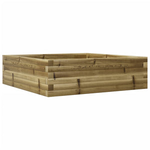 Fioriera da Giardino 80x80x23 cm in Legno di Pino Impregnato 847202