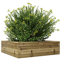 Fioriera da Giardino 80x80x23 cm in Legno di Pino Impregnato 847202