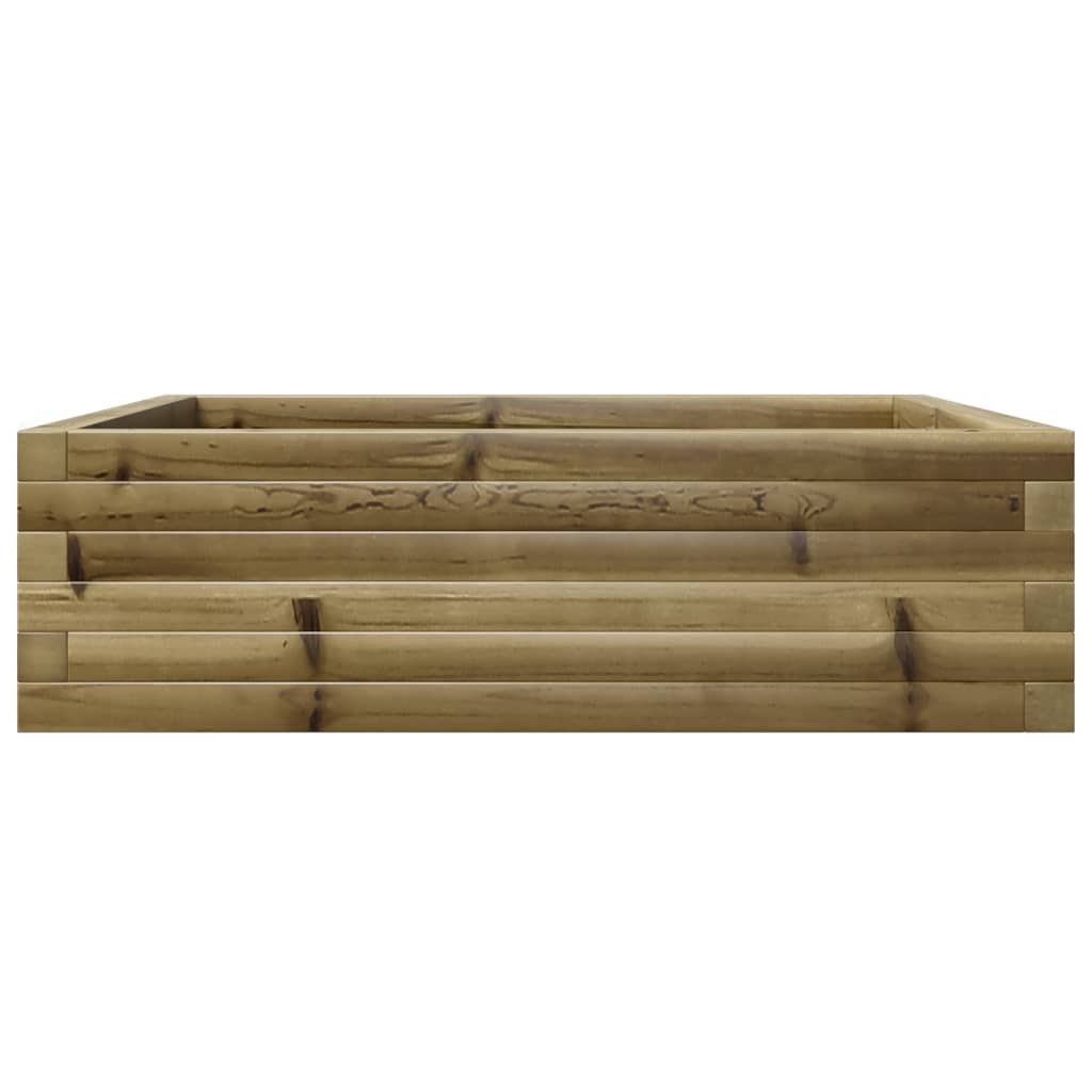 Fioriera da Giardino 80x80x23 cm in Legno di Pino Impregnato 847202