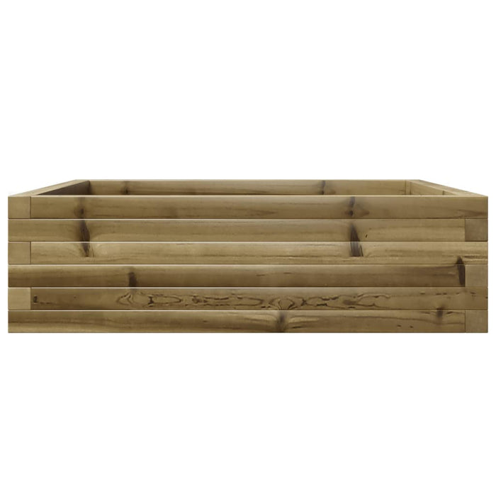 Fioriera da Giardino 80x80x23 cm in Legno di Pino Impregnato 847202