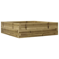 Fioriera da Giardino 80x80x23 cm in Legno di Pino Impregnato 847202