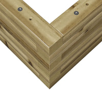 Fioriera da Giardino 70x40x23 cm in Legno di Pino Impregnato 847222