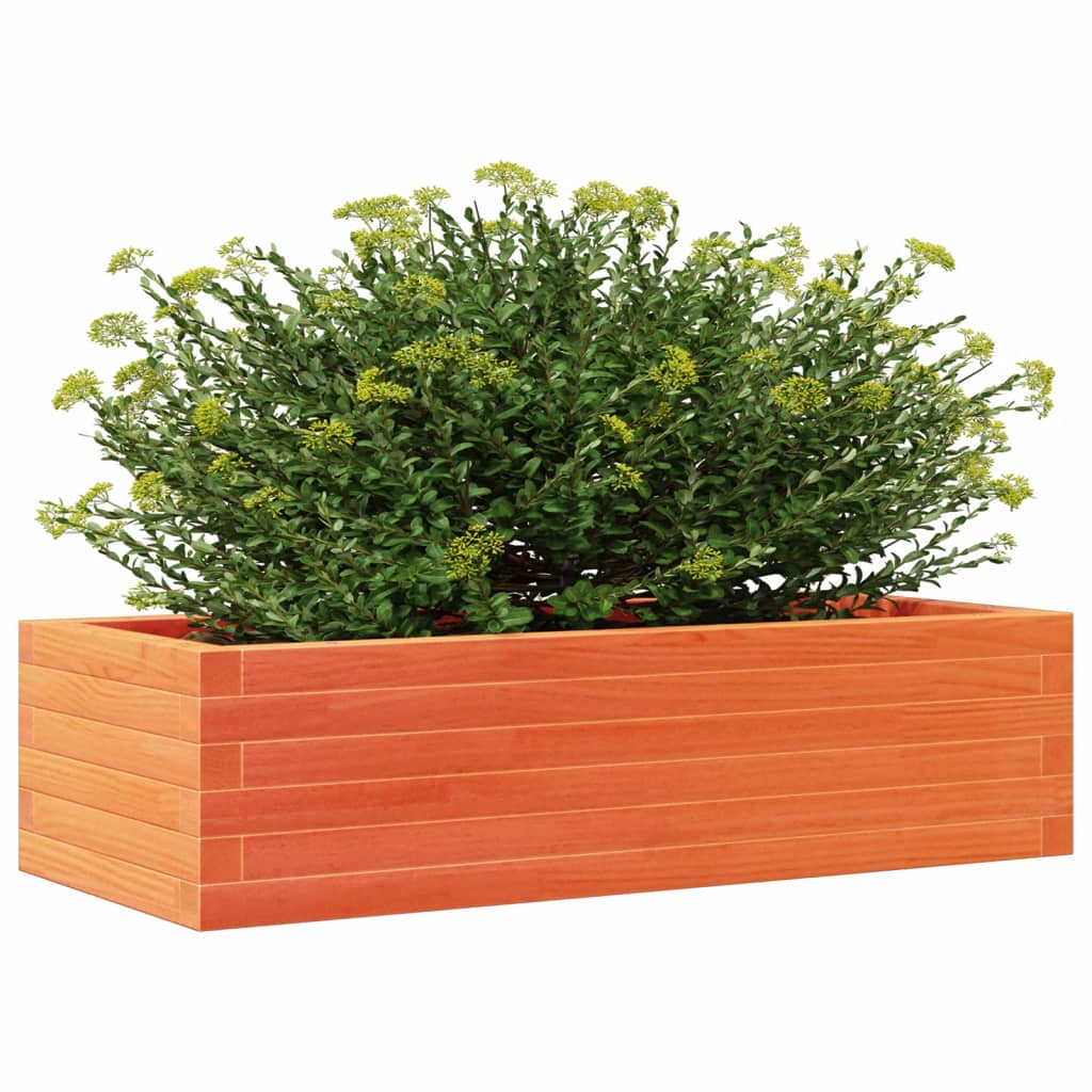 Fioriera Giardino Marrone Cera 90x40x23 cm Legno Massello Pino 847225