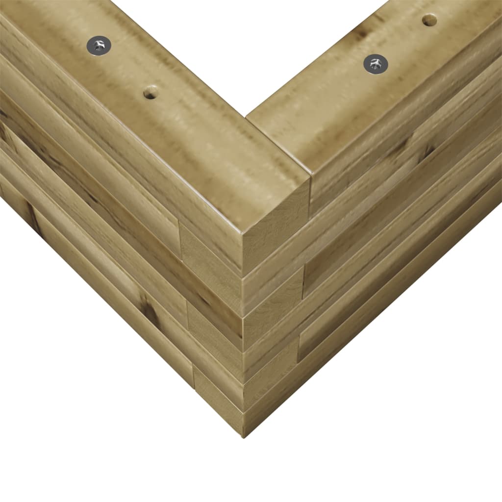 Fioriera da Giardino 90x40x23 cm in Legno di Pino Impregnato 847227