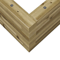 Fioriera da Giardino 90x40x23 cm in Legno di Pino Impregnato 847227