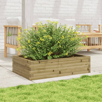 Fioriera da Giardino 90x60x23 cm in Legno di Pino Impregnato 847237