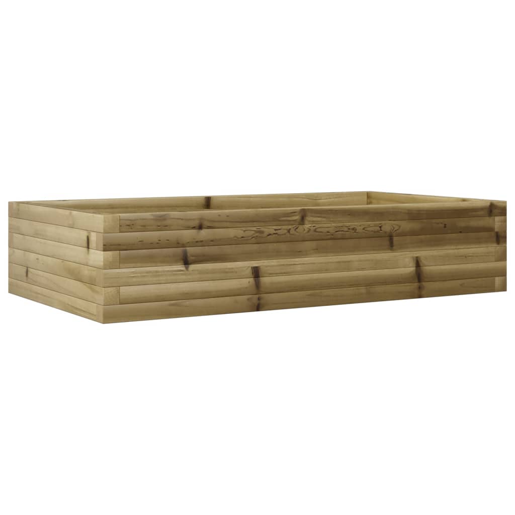 Fioriera da Giardino 110x60x23 cm in Legno di Pino Impregnato 847242