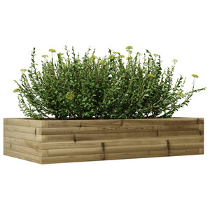 Fioriera da Giardino 110x60x23 cm in Legno di Pino Impregnato 847242