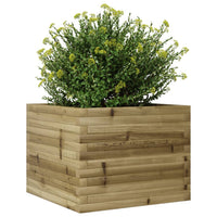 Fioriera da Giardino 60x60x45,5 cm in Legno di Pino Impregnato 847252