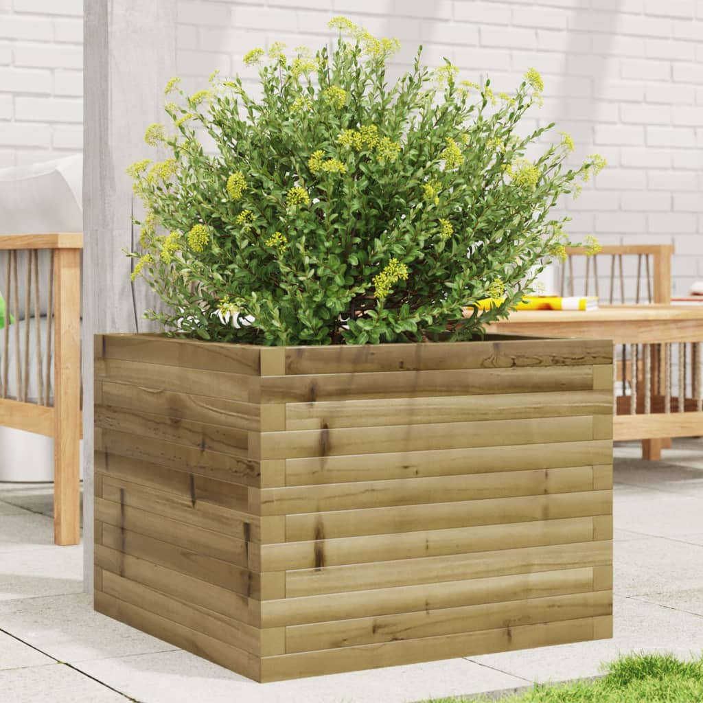 Fioriera da Giardino 60x60x45,5 cm in Legno di Pino Impregnato 847252