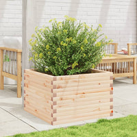 Fioriera da Giardino 70x70x45,5 cm in Legno Massello di Pino 847253