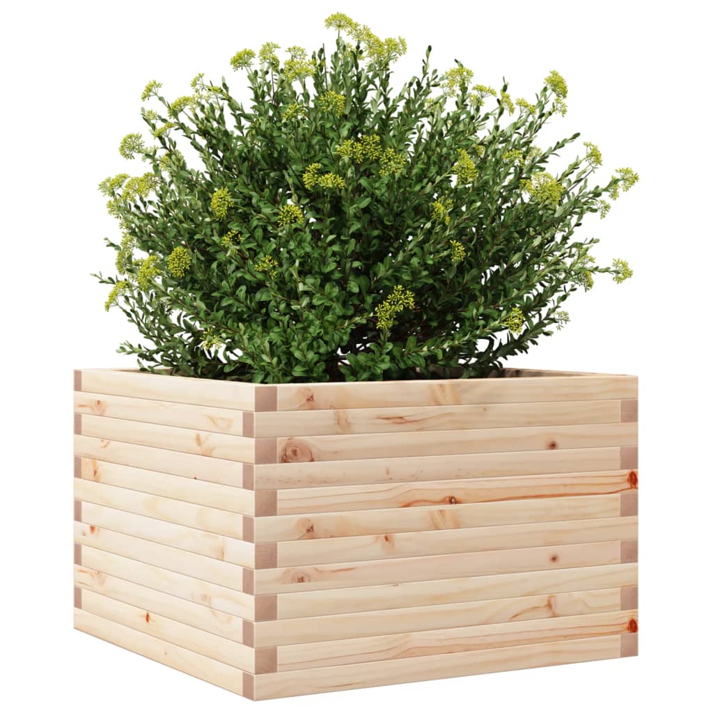 Fioriera da Giardino 70x70x45,5 cm in Legno Massello di Pino 847253