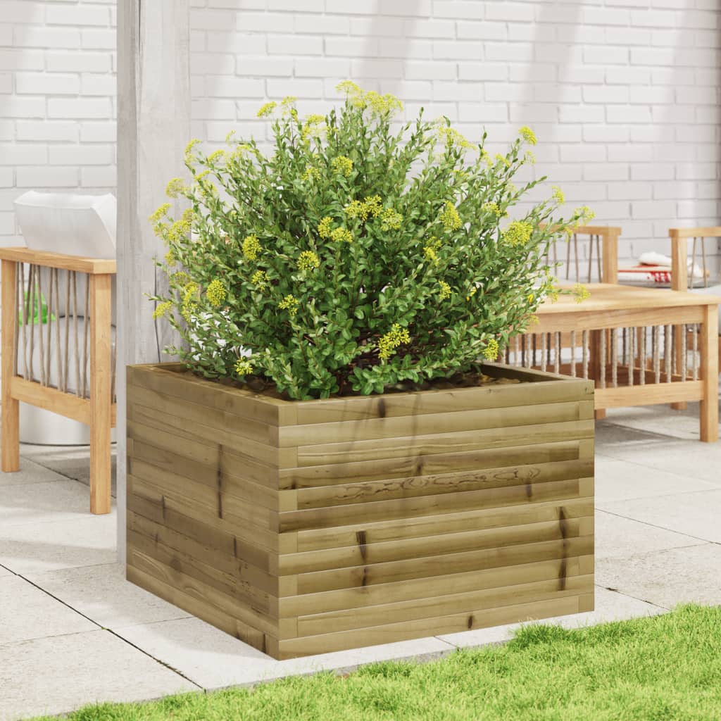 Fioriera da Giardino 70x70x45,5 cm in Legno di Pino Impregnato 847257