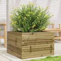 Fioriera da Giardino 70x70x45,5 cm in Legno di Pino Impregnato 847257