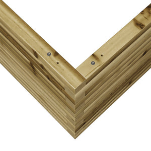 Fioriera da Giardino 80x80x45,5 cm in Legno di Pino Impregnato 847262