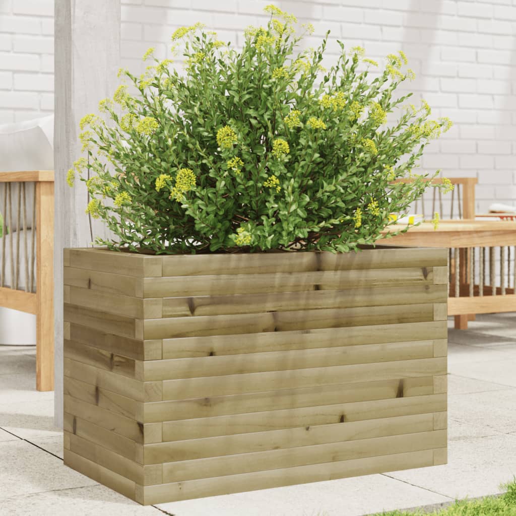 Fioriera da Giardino 70x40x45,5 cm in Legno di Pino Impregnato 847267