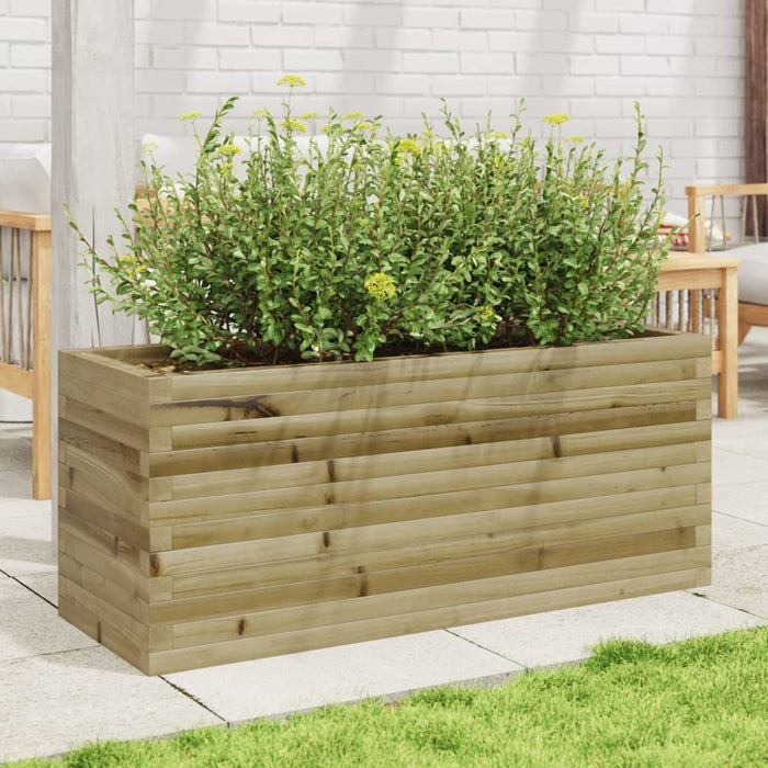 Fioriera da Giardino 110x40x45,5 cm in Legno di Pino Impregnato 847277