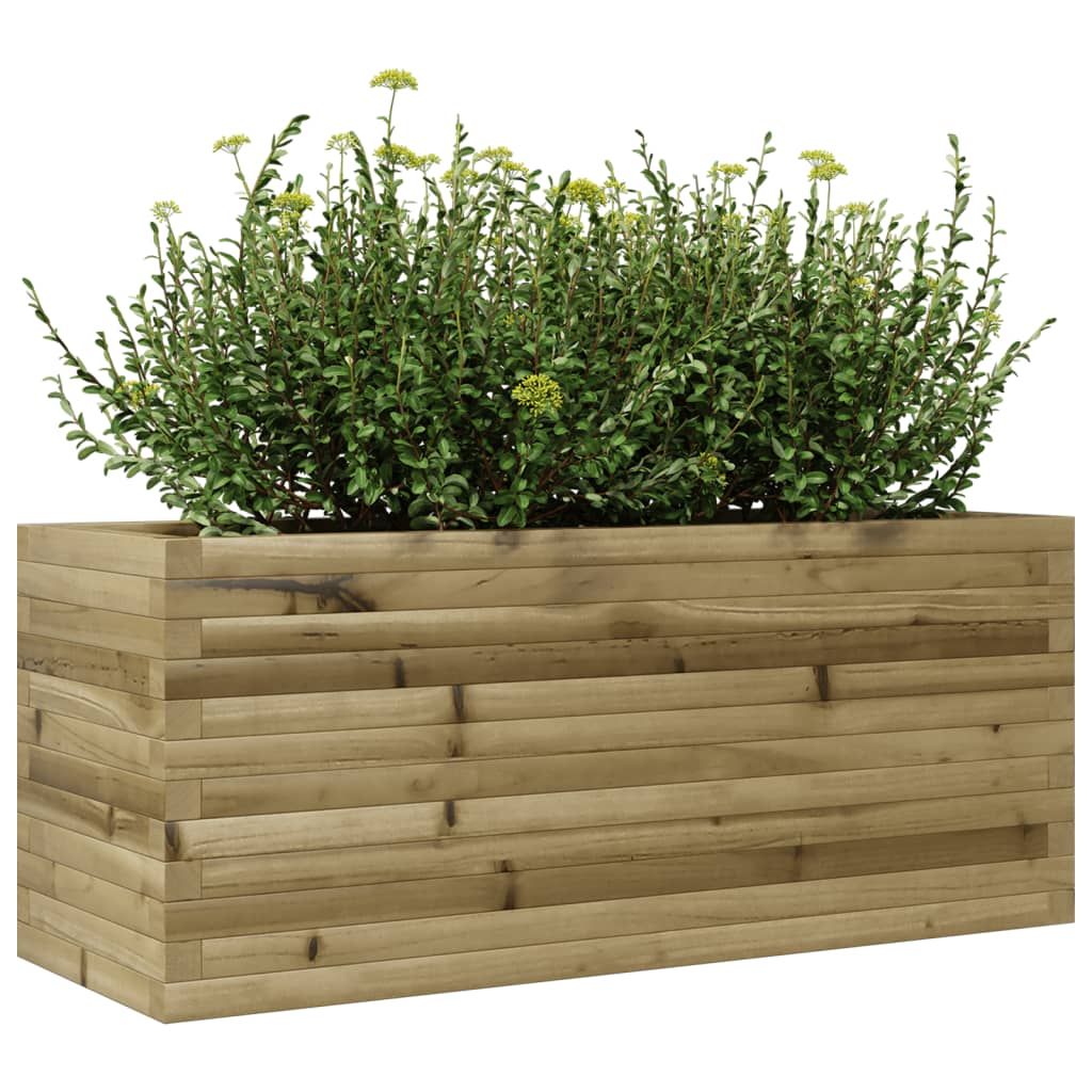 Fioriera da Giardino 110x40x45,5 cm in Legno di Pino Impregnato 847277