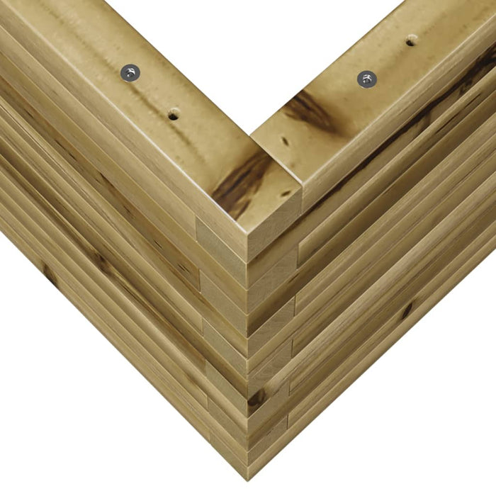 Fioriera da Giardino 110x40x45,5 cm in Legno di Pino Impregnato 847277