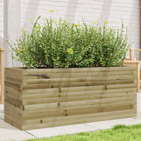 Fioriera da Giardino 110x40x45,5 cm in Legno di Pino Impregnato 847277