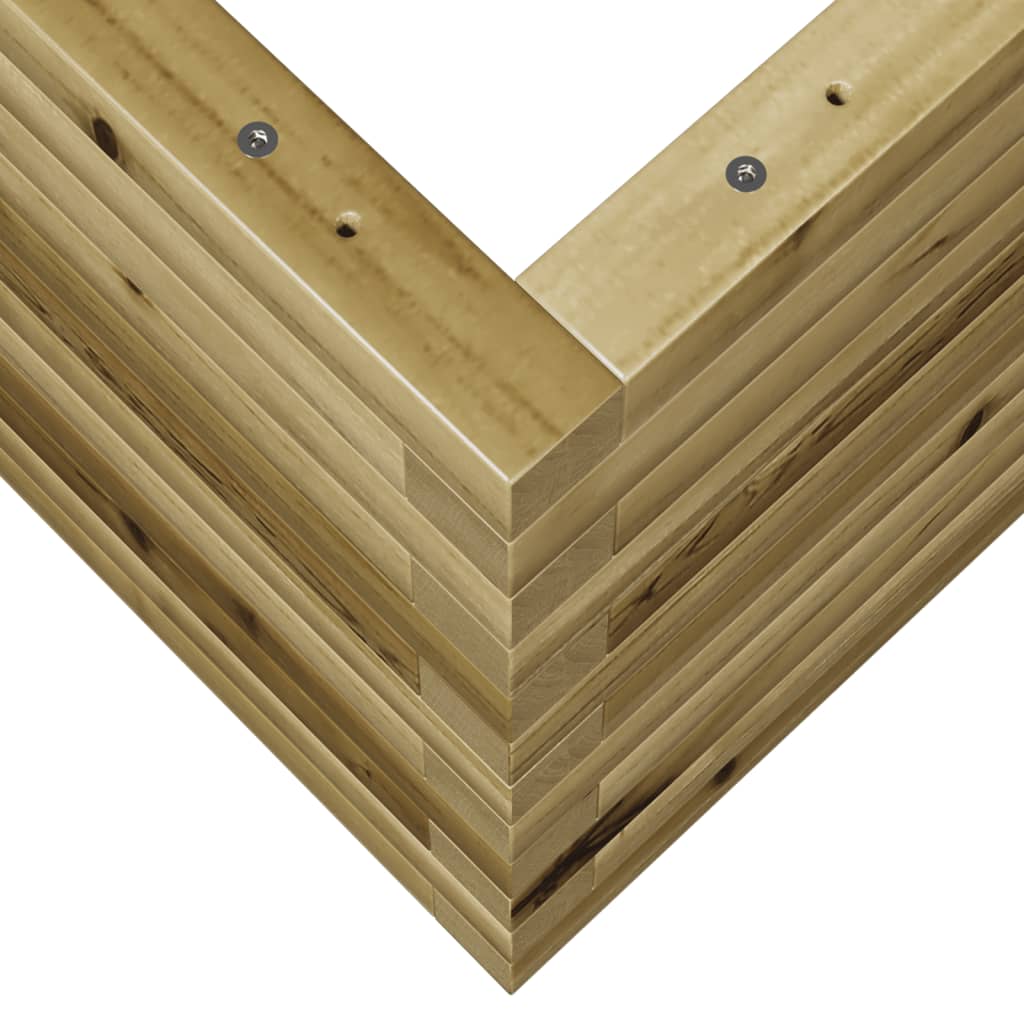 Fioriera da Giardino 90x60x45,5 cm in Legno di Pino Impregnato 847282