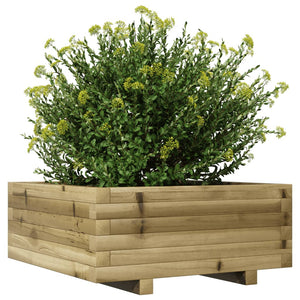 Fioriera da Giardino 60x60x26,5 cm in Legno di Pino Impregnato 847302