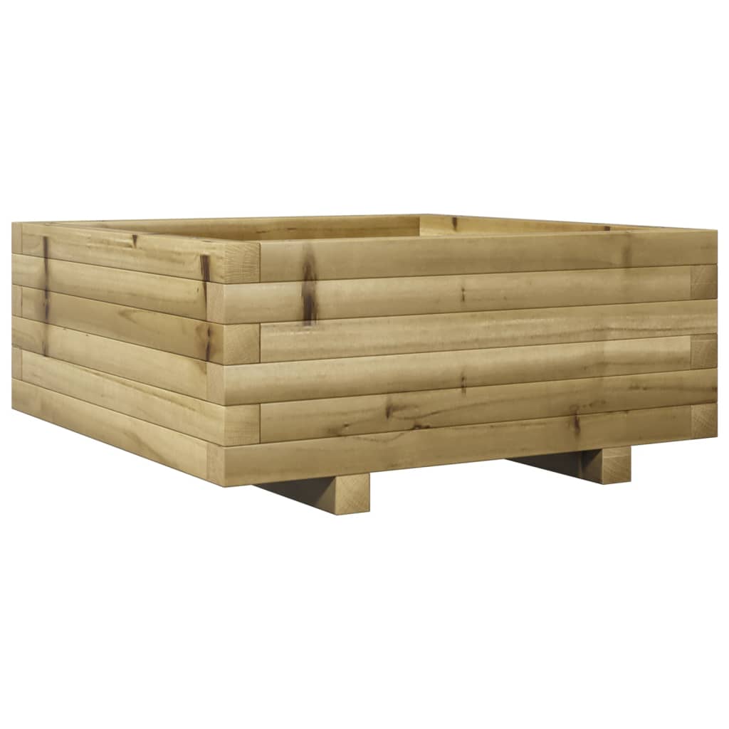 Fioriera da Giardino 60x60x26,5 cm in Legno di Pino Impregnato 847302