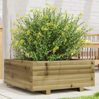 Fioriera da Giardino 60x60x26,5 cm in Legno di Pino Impregnato 847302