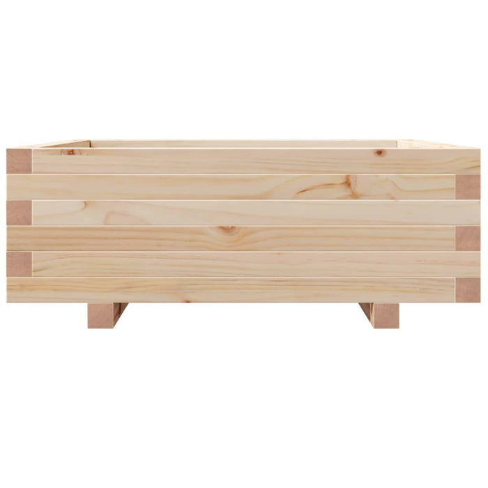 Fioriera da Giardino 70x70x26,5 cm in Legno Massello di Pino 847303