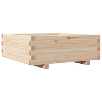 Fioriera da Giardino 70x70x26,5 cm in Legno Massello di Pino 847303