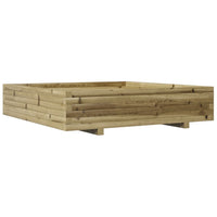 Fioriera da Giardino 110x110x26,5cm in Legno di Pino Impregnato 847327