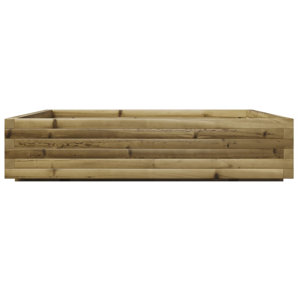 Fioriera da Giardino 110x110x26,5cm in Legno di Pino Impregnato 847327