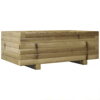 Fioriera da Giardino 70x40x26,5 cm in Legno di Pino Impregnato 847332